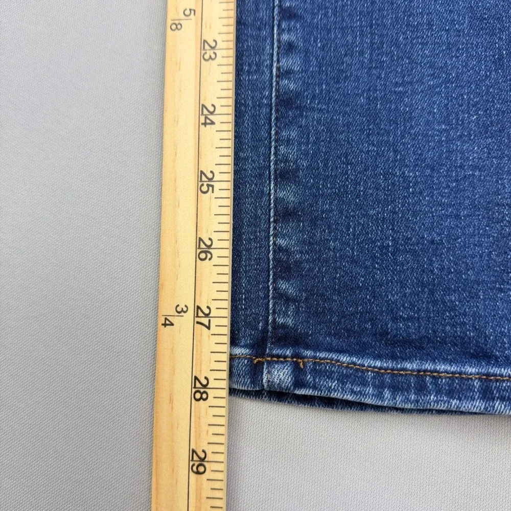 Madewell Stovepipe Jeans High Rise Straight Leg Blue Denim Size 25